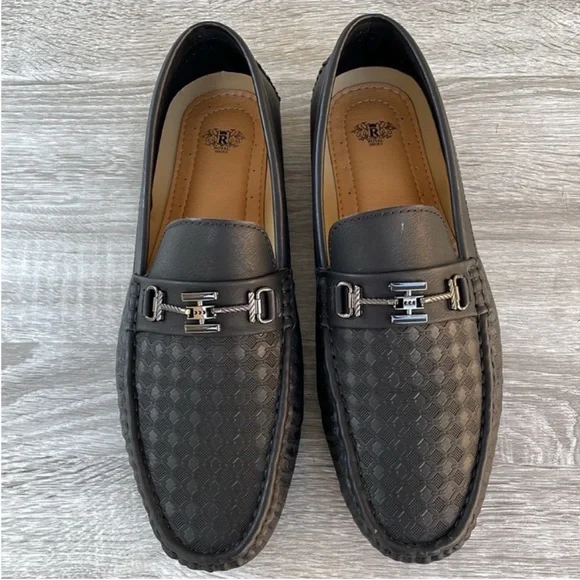 Royal Mens Driver Shoes Black Size 9 (Brand New) - Picture 3 of 11